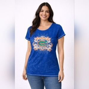 #1 Emerson Street Florida Gators Graphic Tee Blue Short Sleeve Women’s Large